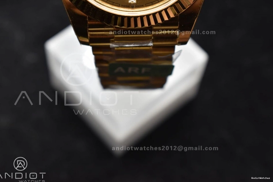 On VR3255 Dial YG Edition Sustainable 228238 654 Best 40 Bracelet Date ARF Crystal Weight) 1:1 President (Gain Gold Day 0415